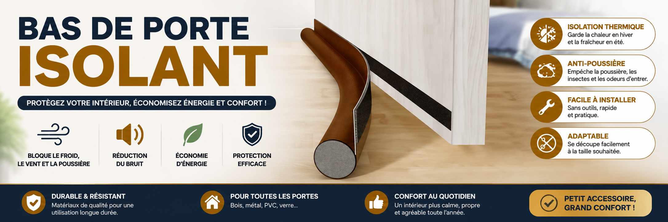 Bas de porte isolant
